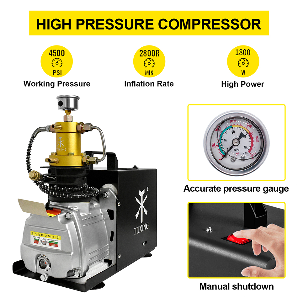 300 bar 220v pcp electric air compressor