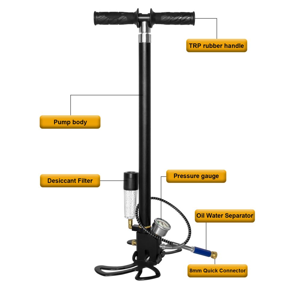 Three Stages 310bar 4500psi hand pump