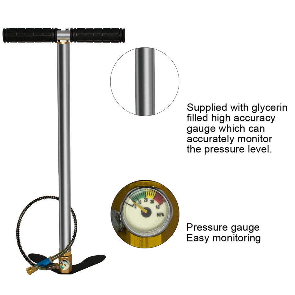 300BAR 4500PSI Paintball Hand Pump