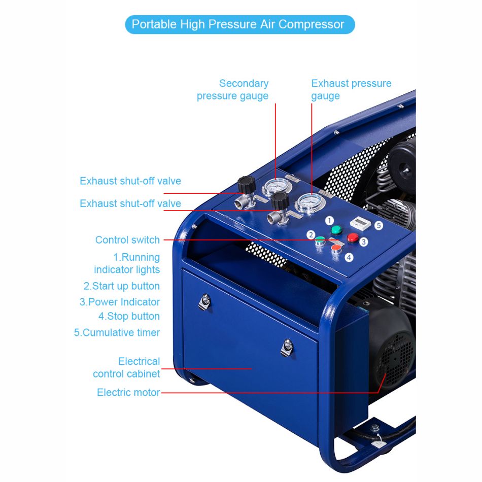 scuba diving breathing air compressor